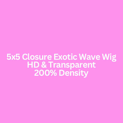 Persuasian Exotic Wave 5x5 Closure Wig (Transparent & HD)