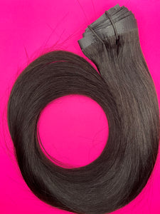 Seamless Clip In Extensions (Persuasian Silk Straight 1B)