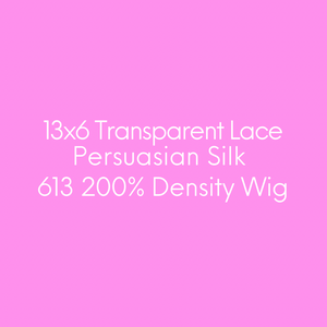 13x6 613 Transparent LACE Wig (613 Persuasian Silk Straight)