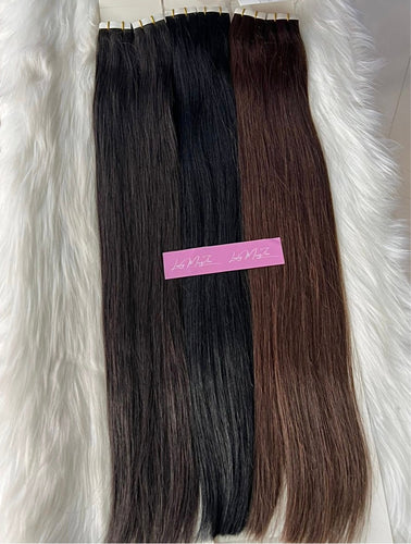 Persuasian Silk Straight Tape In Extensions (Jet Black, 1B, #2)