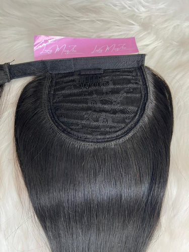 Clip on Ponytail (1B Straight) Persuasian Hair