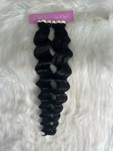 Persuasian Silk Tape In Extensions (1B Loose Wave Texture)