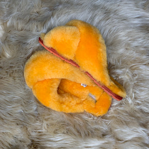 Nectar Orange Criss Cross Slippers